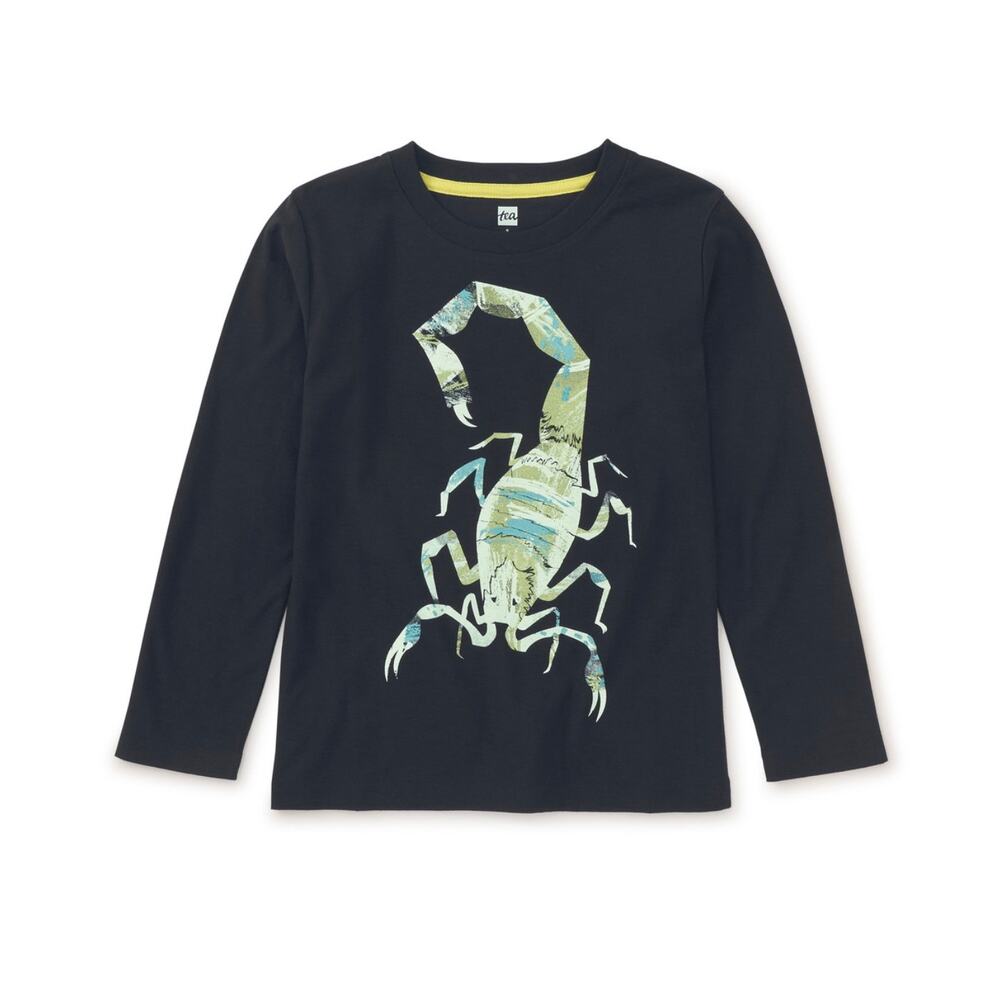 NWT Tea Collection scorpion glow graphic tee